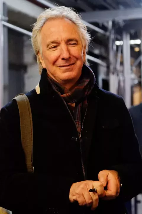 Alan Rickman at the John Golden Theater, November 11 (2011)