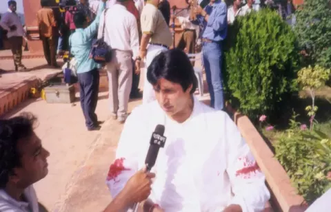 Amitabh Bachchan at jaigargh fort aka Victory fort (1998)