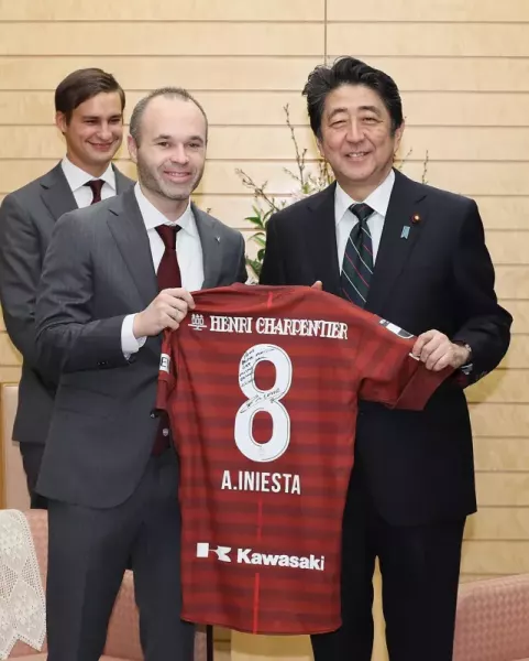 Andrés Iniesta at the Prime Minister’s Office (2019)
