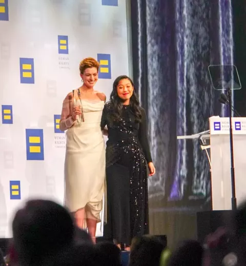 Anne Hathaway at the Human Rights Campaign National Dinner, Washington, DC USA, September 15 (2018)