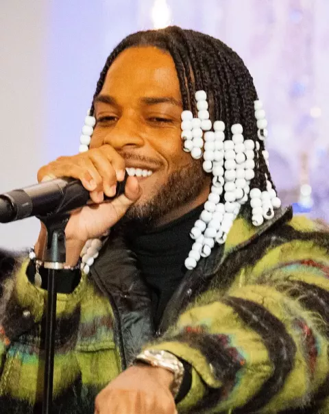 Armani White at the U.S. Department of State on September 27 (2023)