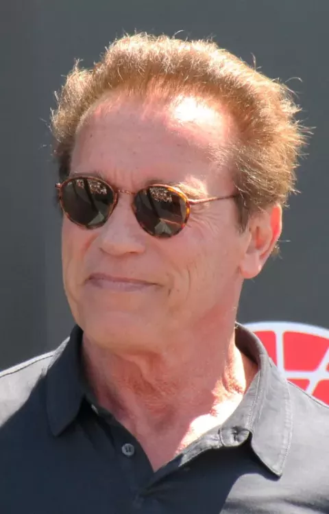 Arnold Schwarzenegger at the 2015 Toyota/Save Mart 350