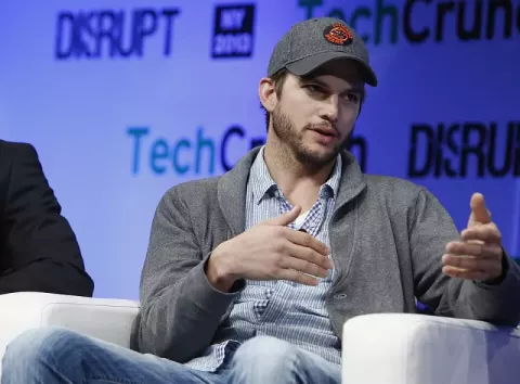 Ashton Kutcher at TechCrunch Disrupt NY 2013 at The Manhattan Center on May 1