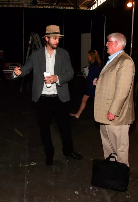 Ashton Kutcher at Pier 94 on May 24 (2011)