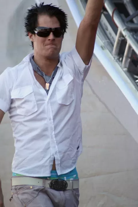 Basshunter at the final of The Tall Ships' Races in Szczecin (2007)