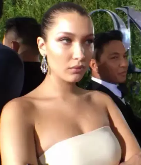 Bella Hadid at 2015 Tony Awards red carpet