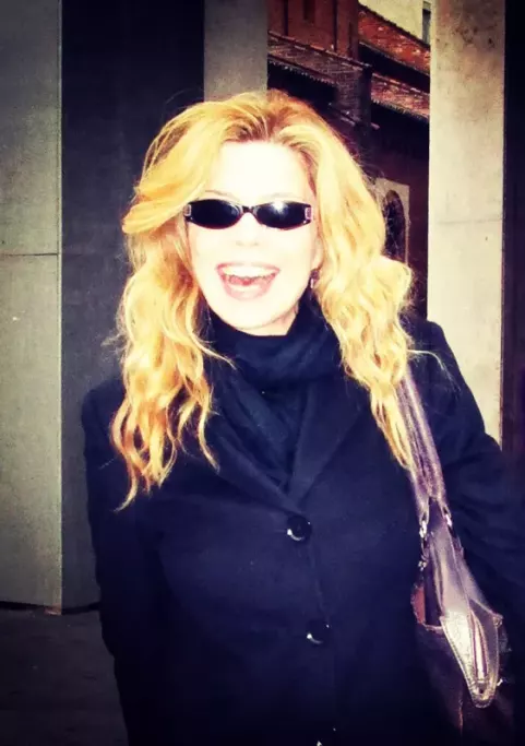 Benedicta Boccoli at the last acting of Crimini del Cuore, Milan, Teatro San Babila, May, 3rd (2015)