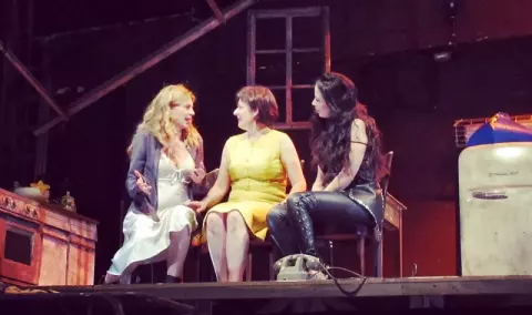 Benedicta Boccoli at Teatro san babila of Milan, on May, 1st (2015)
