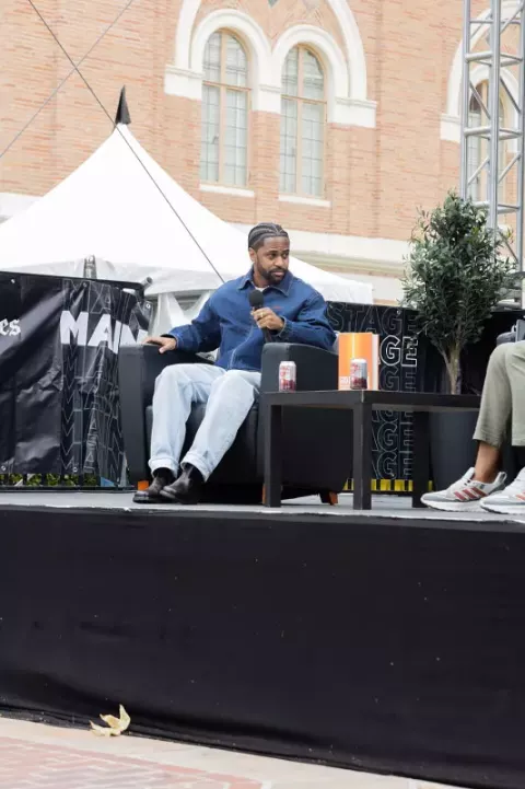 Big Sean at the Los Angeles Festival of Books in Los Angeles, California in April 2025