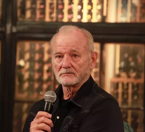 Bill Murray at the 2025 Sundance Film Festival in an interview with Elvis Mitchell