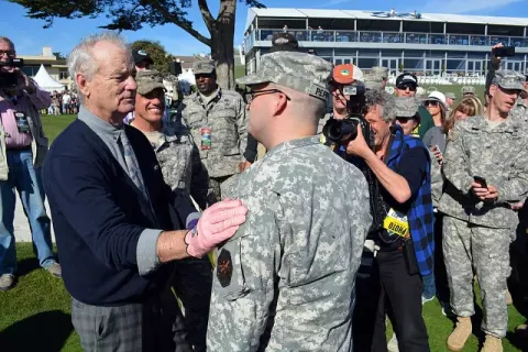Bill Murray at AT&T Pebble Beach National Pro-Am (2015)