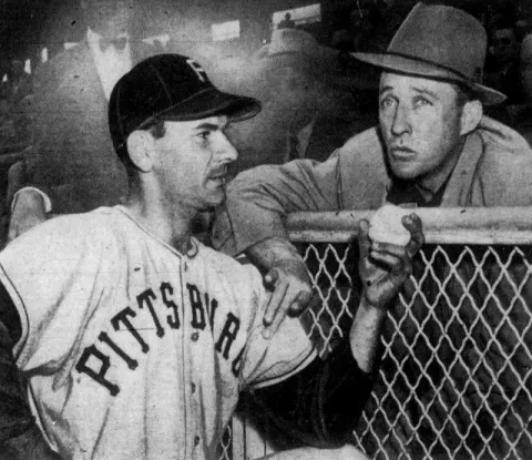 Bing Crosby at Gilmore Field in 1949