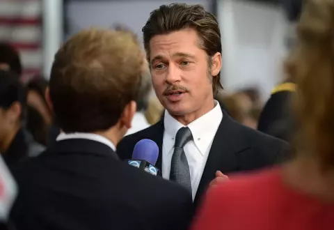 Brad Pitt at the Newseum in Washington D.C. (2014)