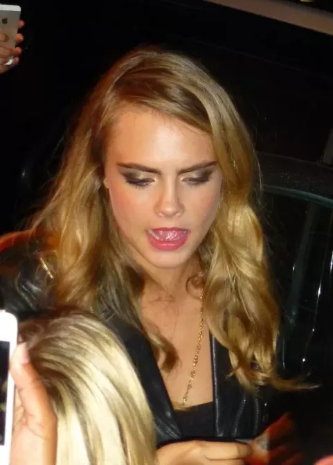 Cara Delevingne at the premiere of Face of an Angel (2014)