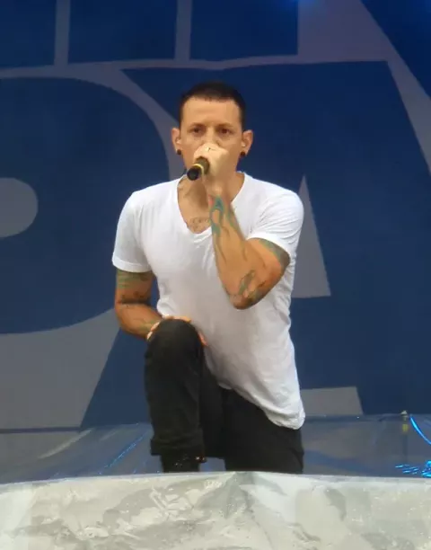 Chester Bennington at Sonisphere Festival in Kirjurinluoto, Pori, Finland (2009)