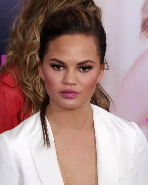 Chrissy Teigen at the 2012 premiere of What to Expect When You're Expecting in New York