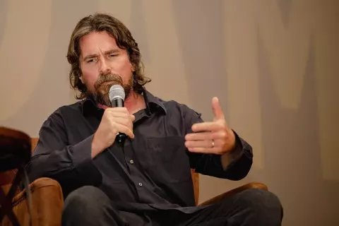 Christian Bale at the Pendleton Theater & Training Center on MCB Camp Pendleton, Oct (2022)