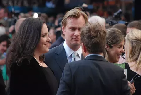 Christopher Nolan at the The Dark Knight Premiere (2008)