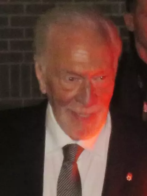 Christopher Plummer at the premiere of Knives Out (2019)