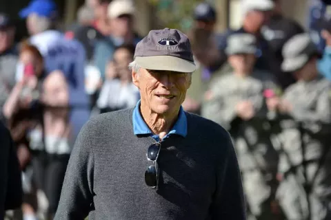 Clint Eastwood at the Pebble Beach Golf Links Feb (2015)
