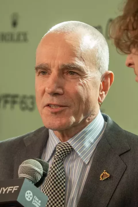Daniel Day-Lewis at the 63rd annual New York Film Festival at Lincoln Center in 2025 for the film Anemone