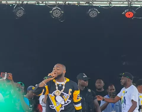 Davido at the Lagos city Marathon gala 2020