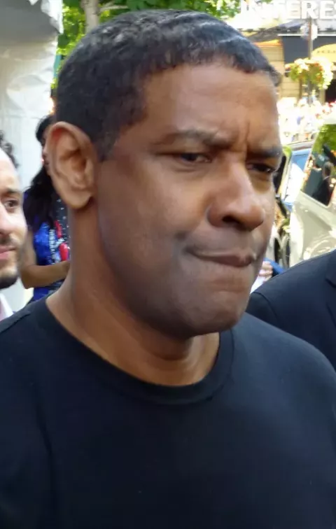 Denzel Washington at the press conference of The Equalizer (2014)