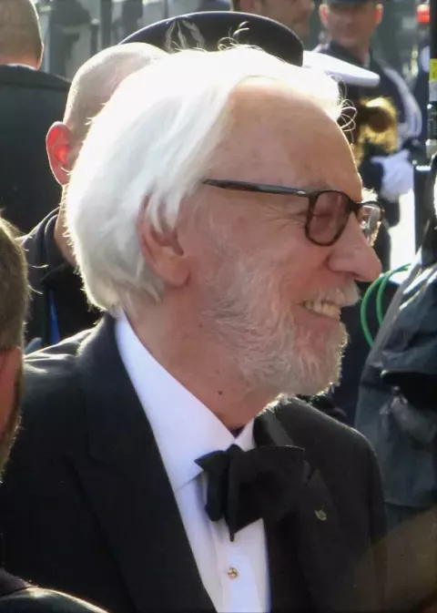 Donald Sutherland at the world premiere of Cafe Society (2016)