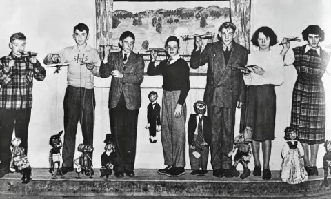 Donald Sutherland at Victoria School in Saint John, New Brunswick (1948)