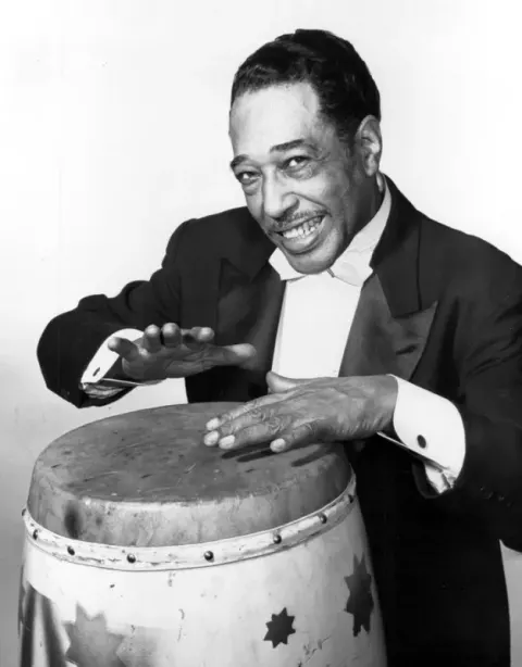 Duke Ellington at rehearsal for his live performance of "A Drum Is A Woman" (1957)