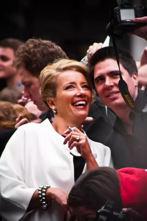 Emma Thompson at the premiere of Last Chance Harvey at Leicester Square, London (2009)