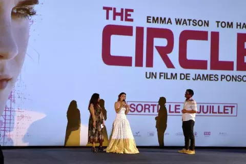 Emma Watson at the Paris Premiere of "The Circle" (2017)