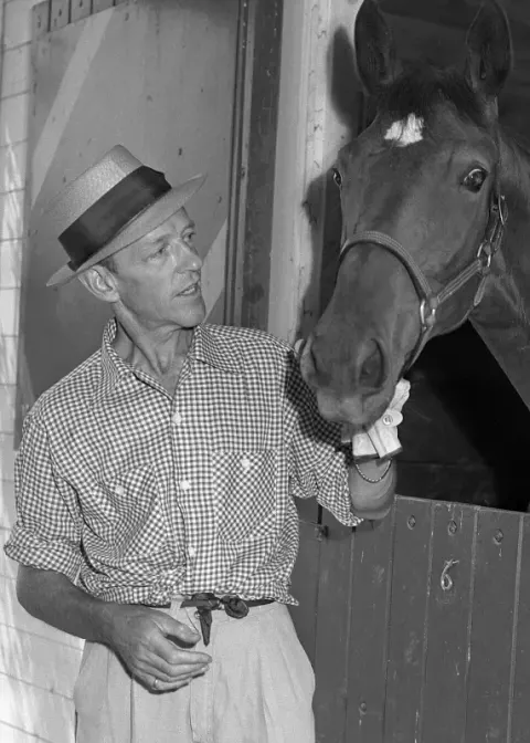 Fred Astaire at ranch in Los Angeles, Calif (1953)