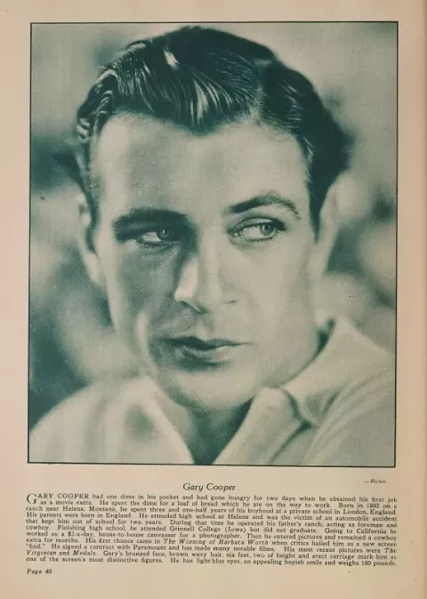 Gary Cooper (1930)