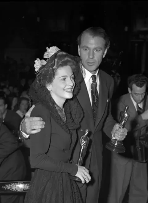 Gary Cooper at the Academy Awards after party (1942)