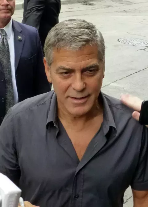George Clooney at the premiere of Our Brand is Crisis (2015)