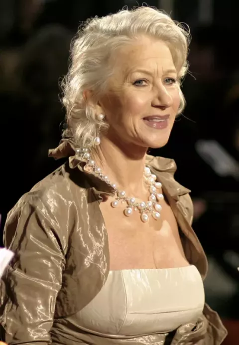 Helen Mirren at the Orange British Academy Film Awards in London's Royal Opera House (2007)