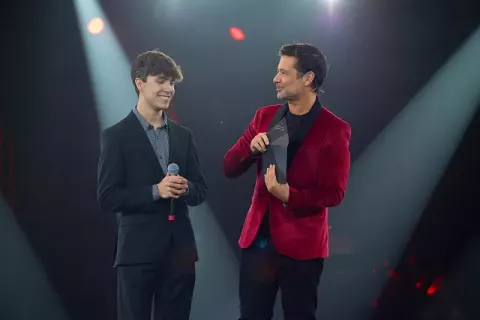 Iker Unzu at the YouTube Works Awards 2024 in Madrid