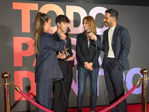 Iker Unzu at the YouTube Works Awards 2024 in Madrid