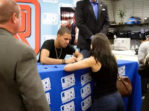 J. Cole at J&R Music and Computer World on September 23 (2010)