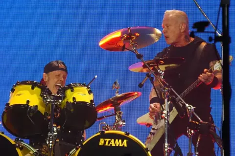 James Hetfield at Marvel Stadium in Melbourne, Australia on November 8 (2025)