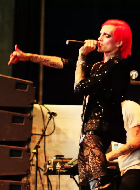 Jeffree Star at the Vans Warped Tour in Mansfield, MA