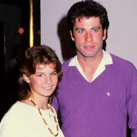 John Travolta at the press conference to meet John T. (1983)