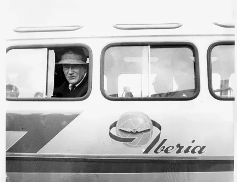 John Wayne at Barcelona's Muntadas airport, September 15 (2004)
