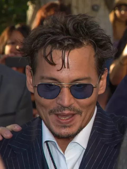 Johnny Depp at The Lone Ranger premiere at Disneyland (2013)