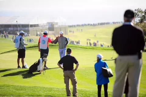Justin Timberlake at Pebble Beach Golf Links (2016)
