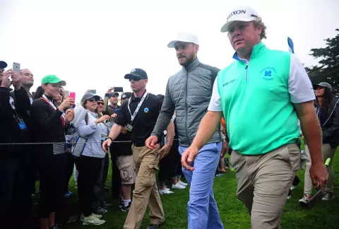 Justin Timberlake at Pebble Beach Golf Links (2016)