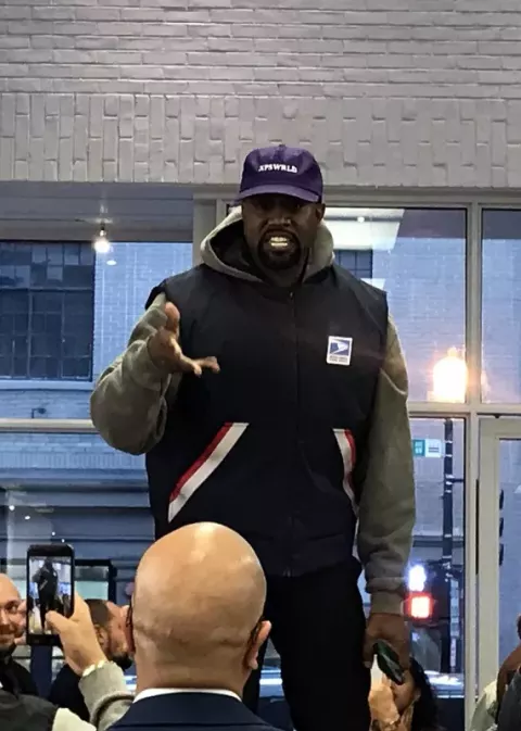 Kanye West at the Georgetown Apple Store (2018)