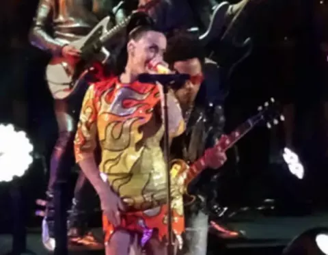 Katy Perry at halftime of Super Bowl XLIX at University of Phoenix Stadium in Glendale, Ariz (2015)