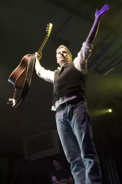 Kevin Costner at the Grafenwoehr Main Post Field House March 20 (2010)